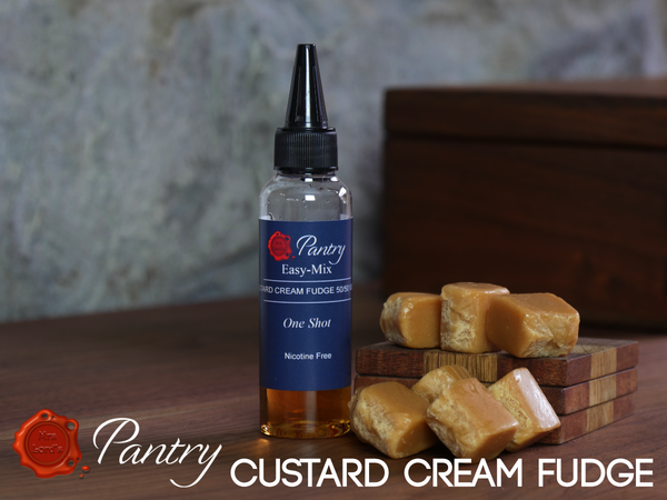 Custard Cream Fudge 50/50 VG/PG Shortfill - Mrs Lord's Pantry