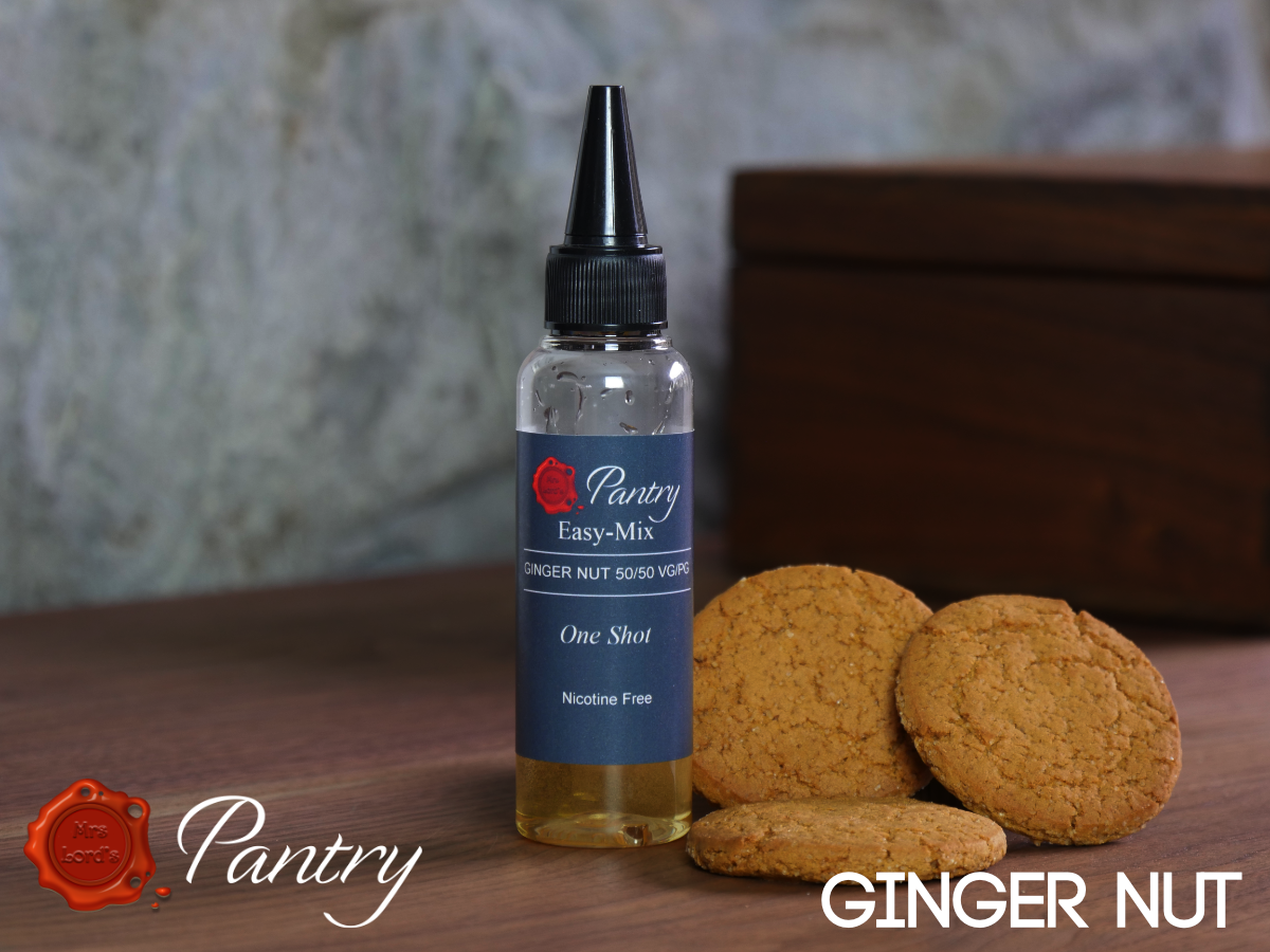 Ginger Nut 50/50 VG/PG - Shortfill - Quality E-Liquid UK - Mrs Lord's Pantry Ginger Nut 50/50 VG/PG - Shortfill - Quality E-Liquid UK - Mrs Lord's Pantry